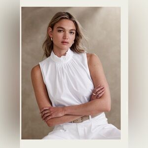 Banana republic mock neck top